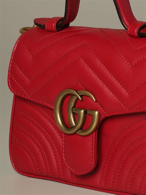 gucci quilted bag red|gucci marmont matelassé shoulder bag.